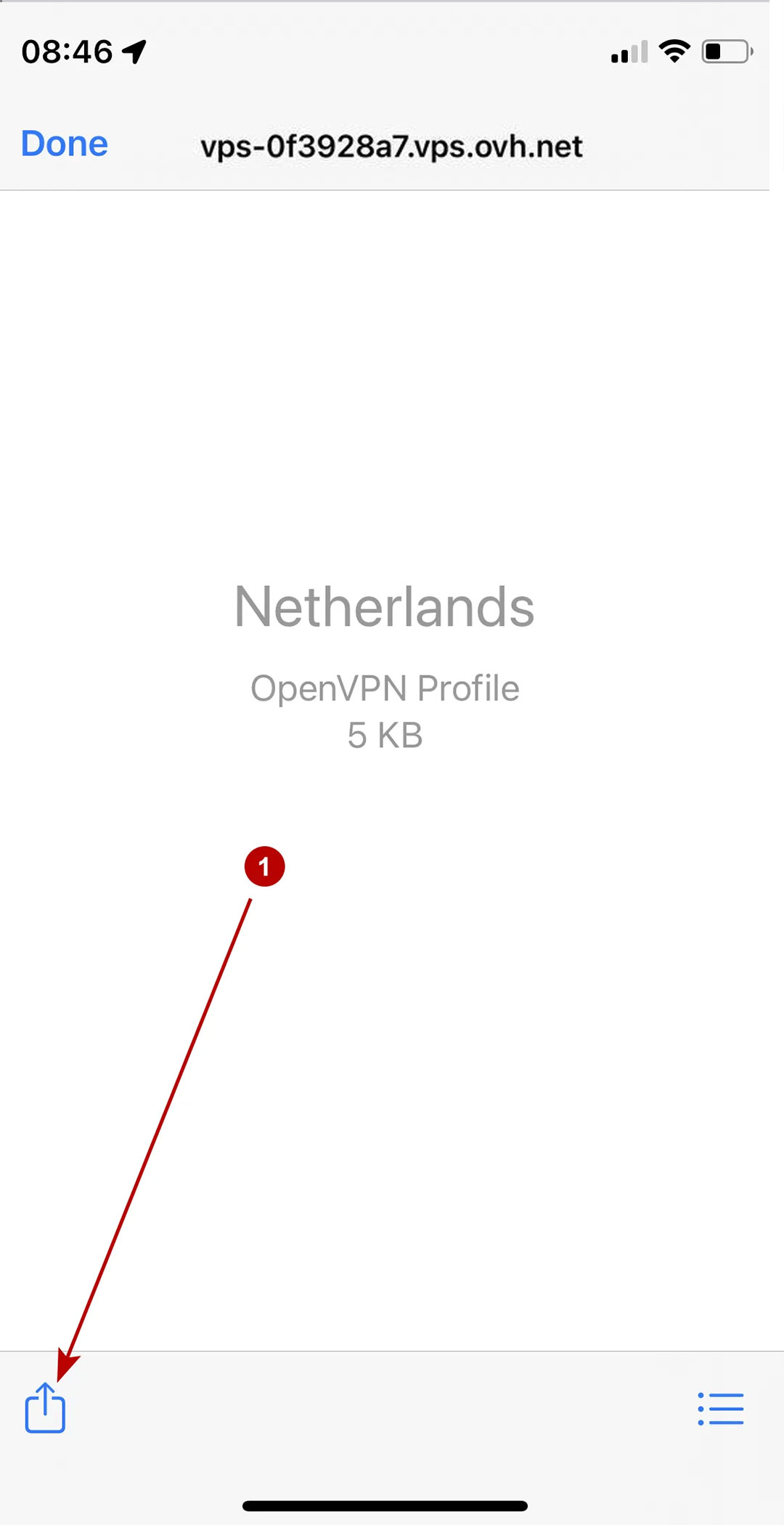 آپلود کانفیگ openVpn