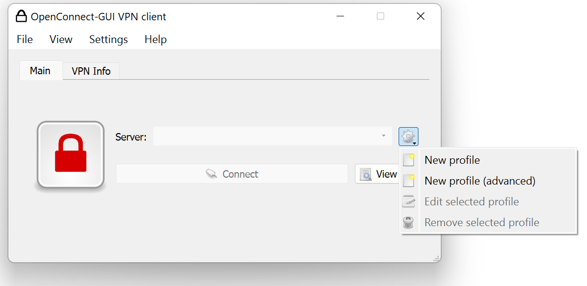 انتخاب New Profile