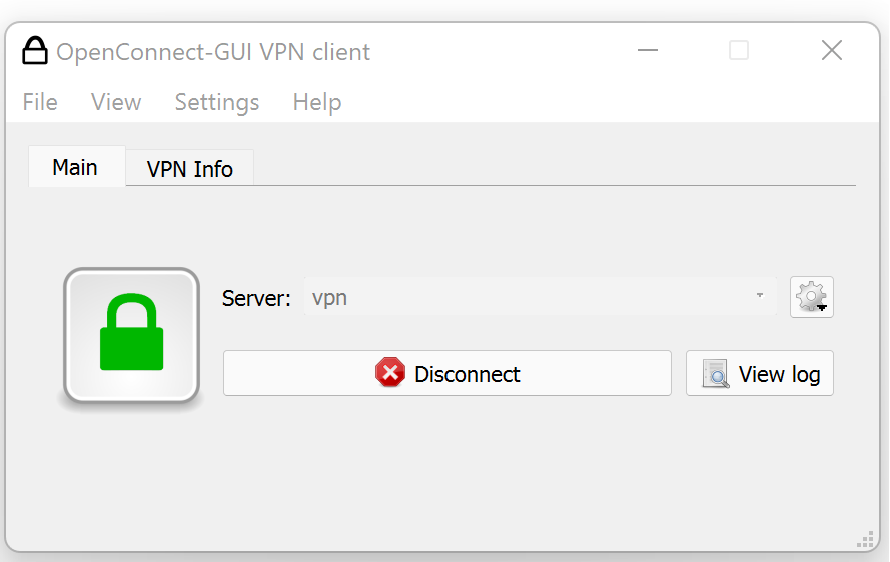 اتصال به سرور openConnect